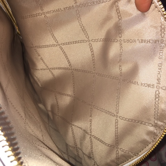 Michael Kors White Leather Backpack